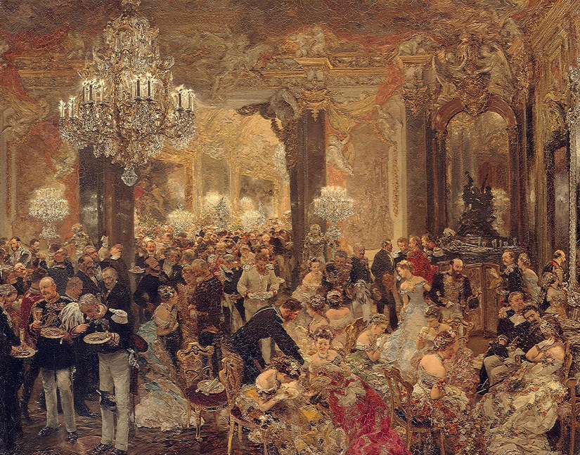 Dinner at the Ball” captures a moment in time during the high point of peace and prosperity in the German Empire – For People Proud of their German Heritage